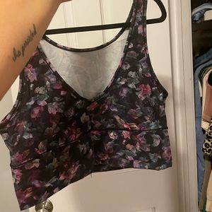 Size 12 lululemon pivot tank floral longline